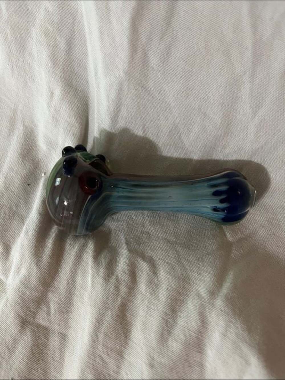 Handblown Multicolor Glass Spoon Piece - Home Art Decorative Piece - Picture 2 of 2